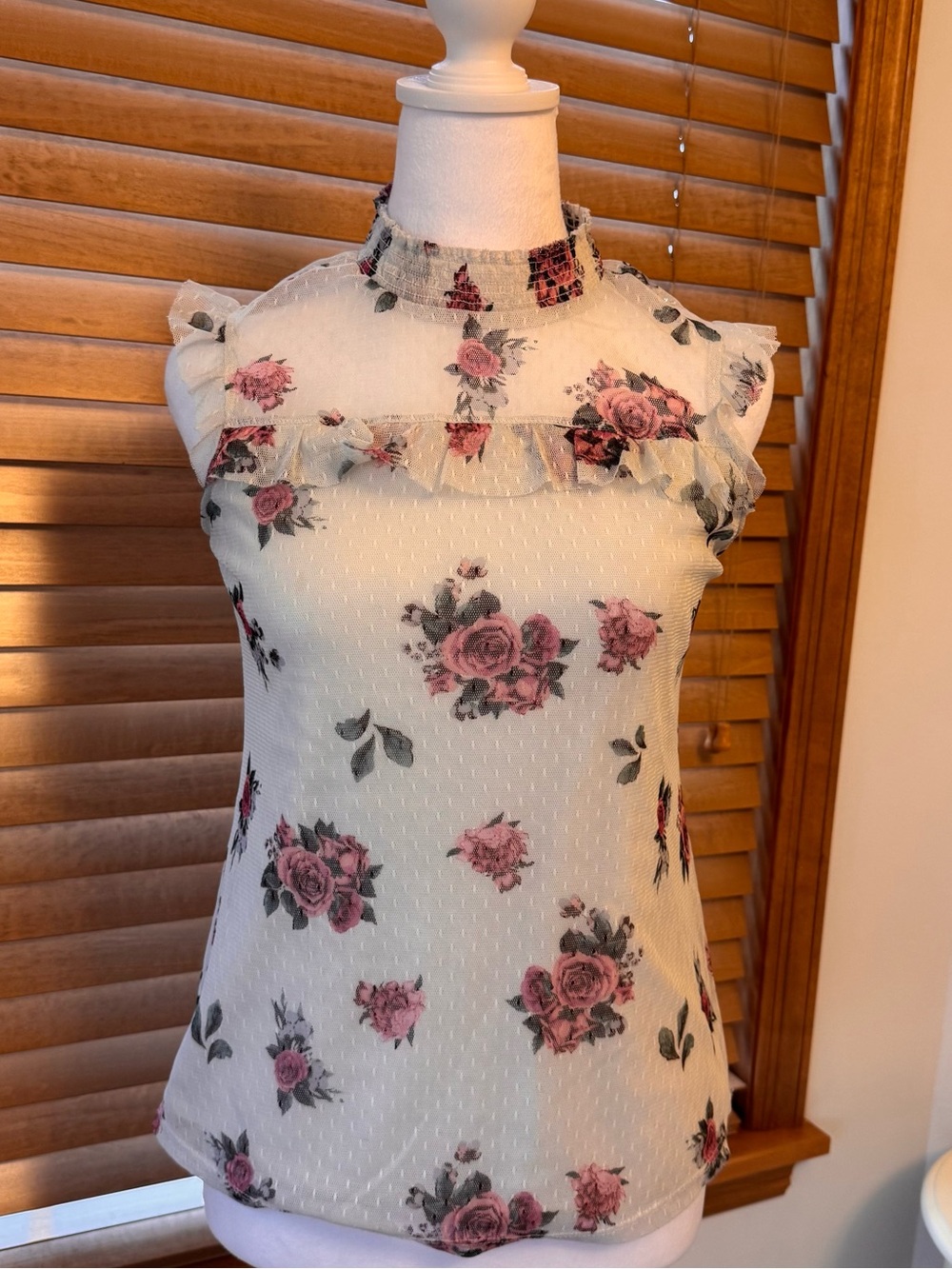 Net Floral Top